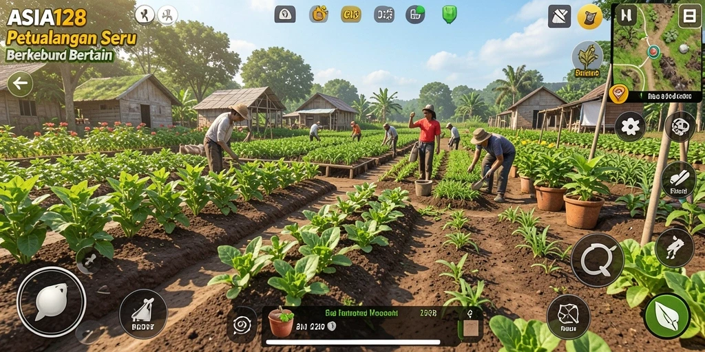 Pengalaman bertani yang menarik dan menantang dalam ASIA128.