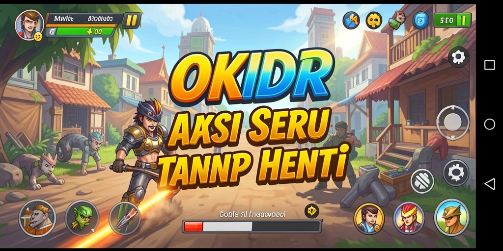 Gameplay intens dan penuh aksi di dalam OKIDR.