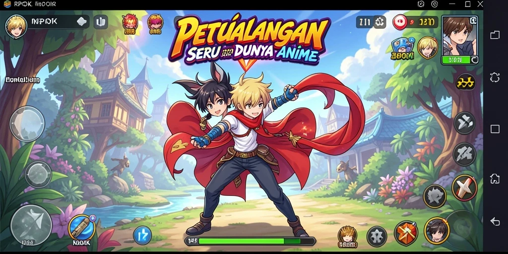 Gameplay RPOK yang penuh aksi dan karakter Anime menarik.