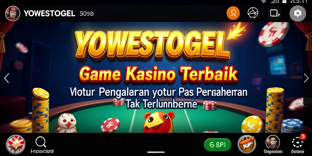 Screenshot gameplay YOWESTOGEL yang menunjukkan momen seru dalam permainan Kasino.