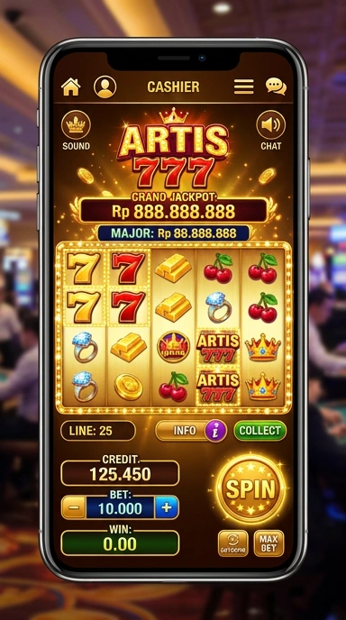 Tampilan antarmuka artis777 yang ramah pengguna.